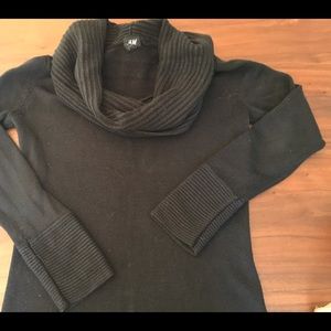 Knit cowl neck tunic